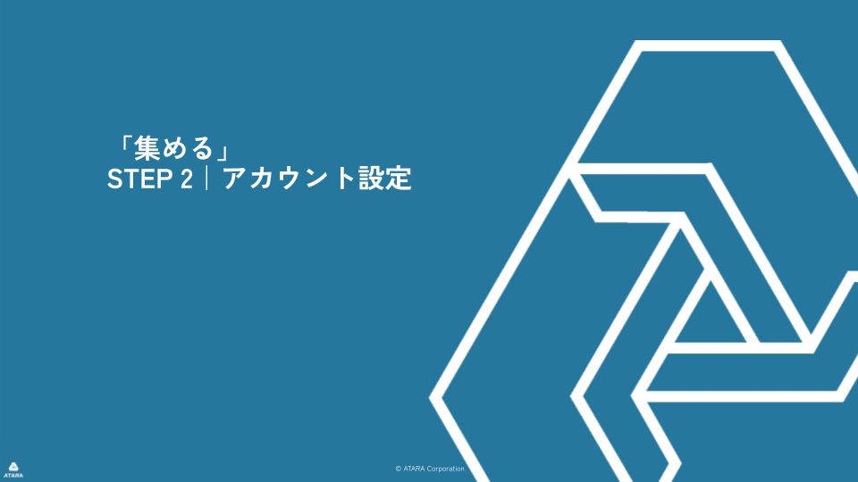 アカウント設定